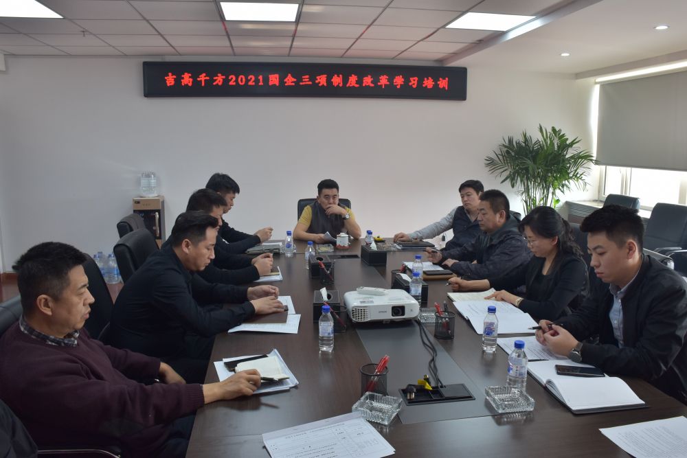 吉高千方组织召开国企三项制度改革培训会